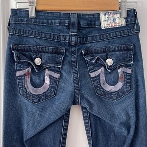True Religion Dark Blue Boot Cut Jeans size 25